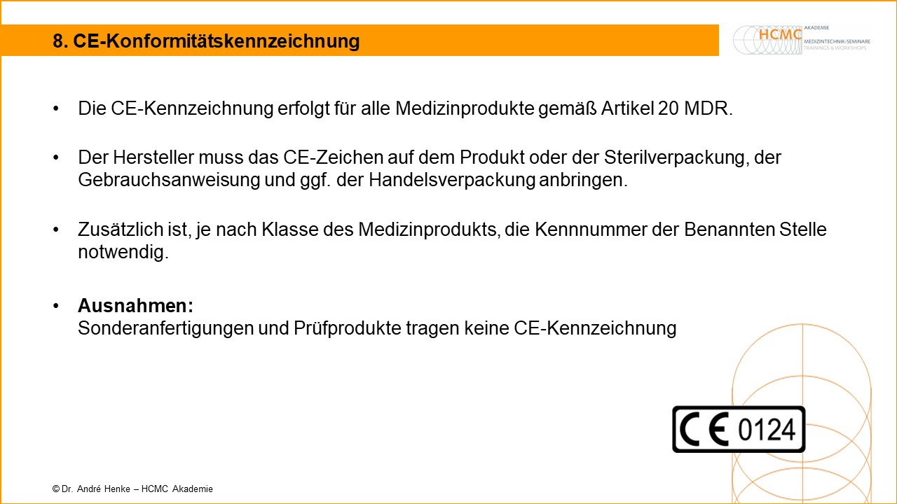 CE-Konformitätskennzeichnung Medizinprodukte