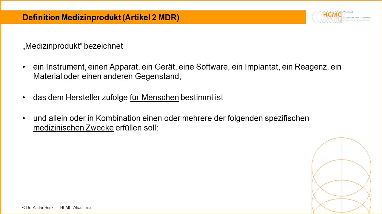Definition Medizinprodukt