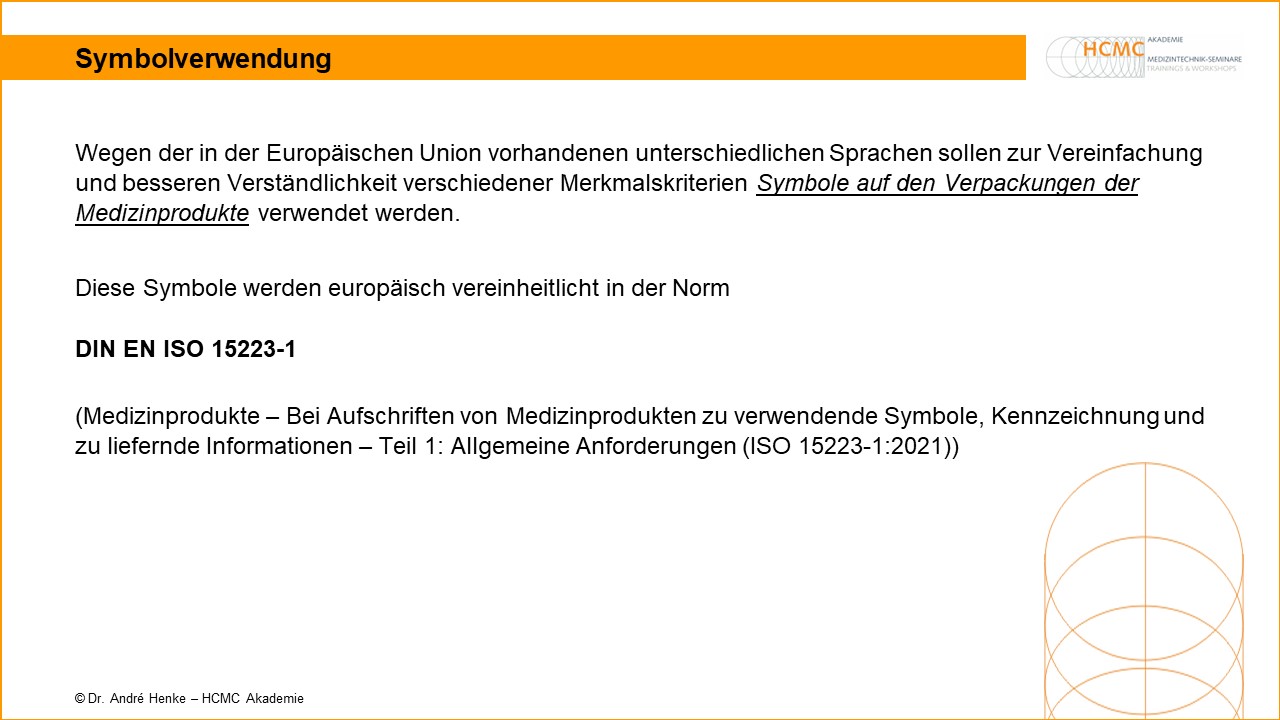 Symbol für Medizinprodukte Labeling