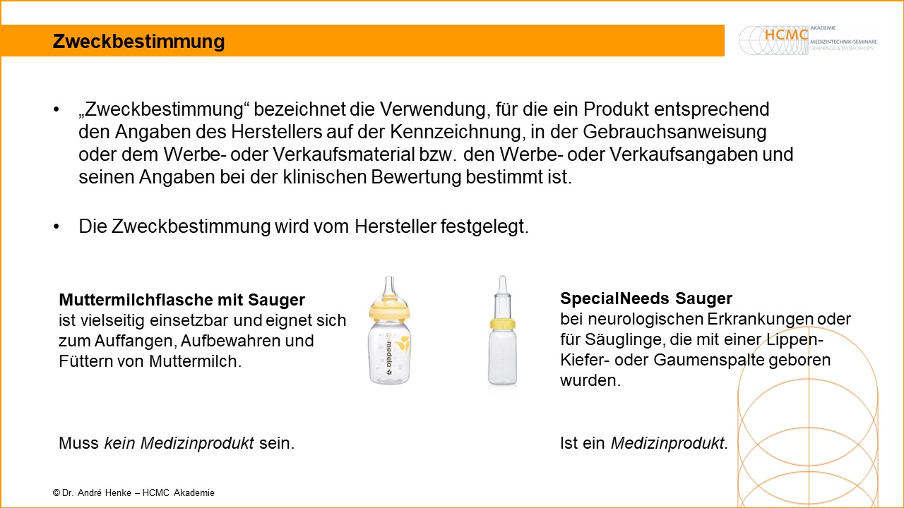Zweckbestimmung Medizinprodukt