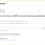 Fragen und Antworten zu Medizinprodukten